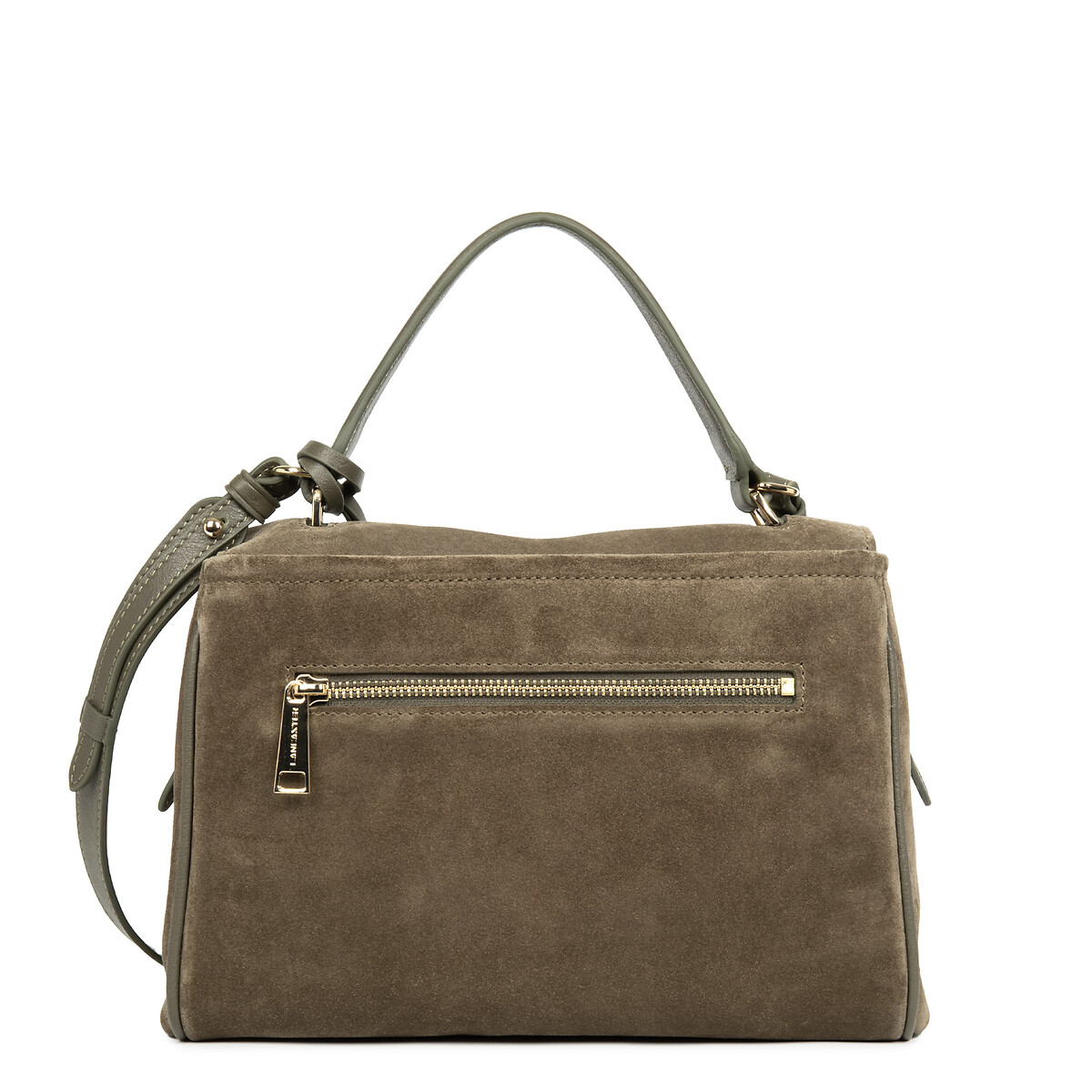 Sac à main en cuir de vachette, SUEDE GRACE  kaki, LANCASTER