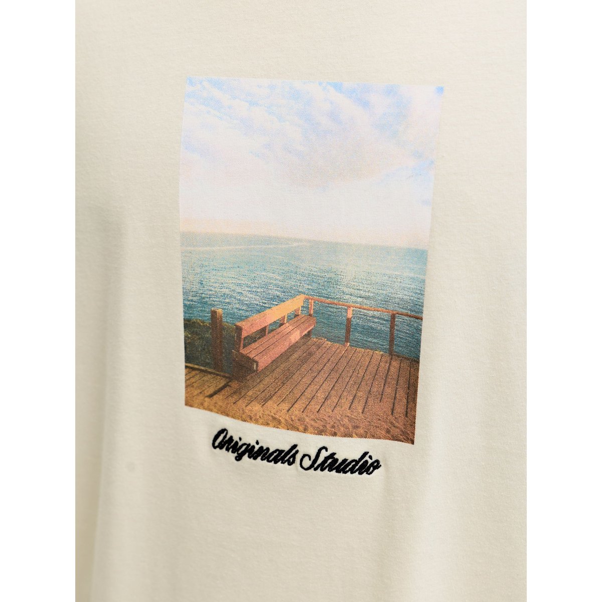 T-Shirt antique white, JACK & JONES