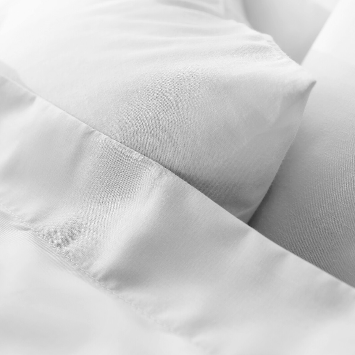 Funda de almohada lisa de algodón, Scenario blanco, LA REDOUTE INTERIEURS