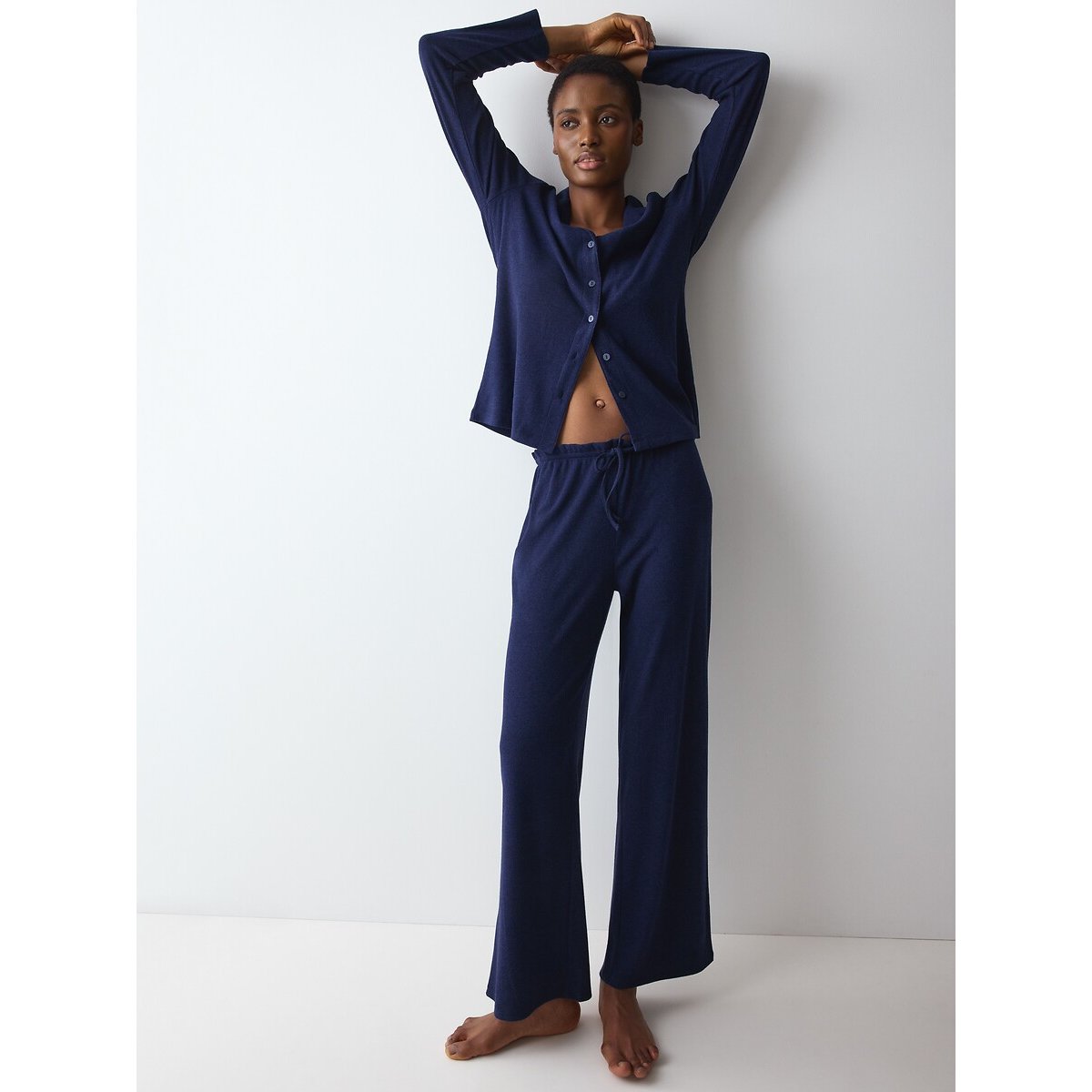 Pantalon de pyjama MIX & MATCH marine chiné, TRIUMPH