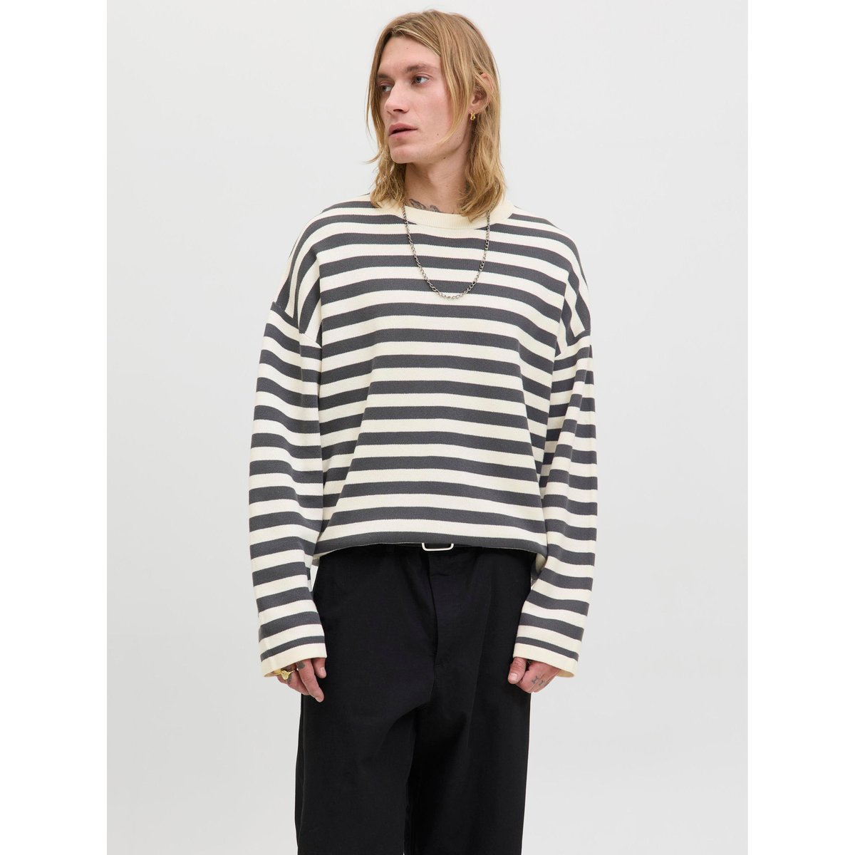 Pull En Maille blanche - sea salt, JACK & JONES