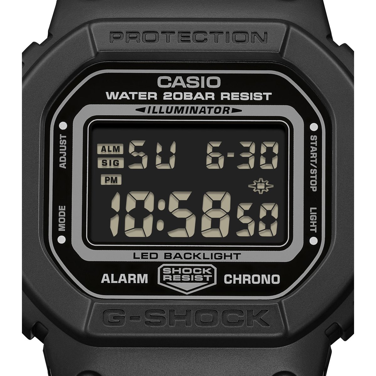 Montre Digital CASIO G-SHOCK noir noir noir, G-SHOCK