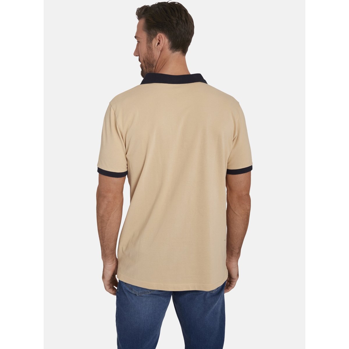 Lot de 2 polos ELJAR beige rouge clair, JAN VANDERSTORM