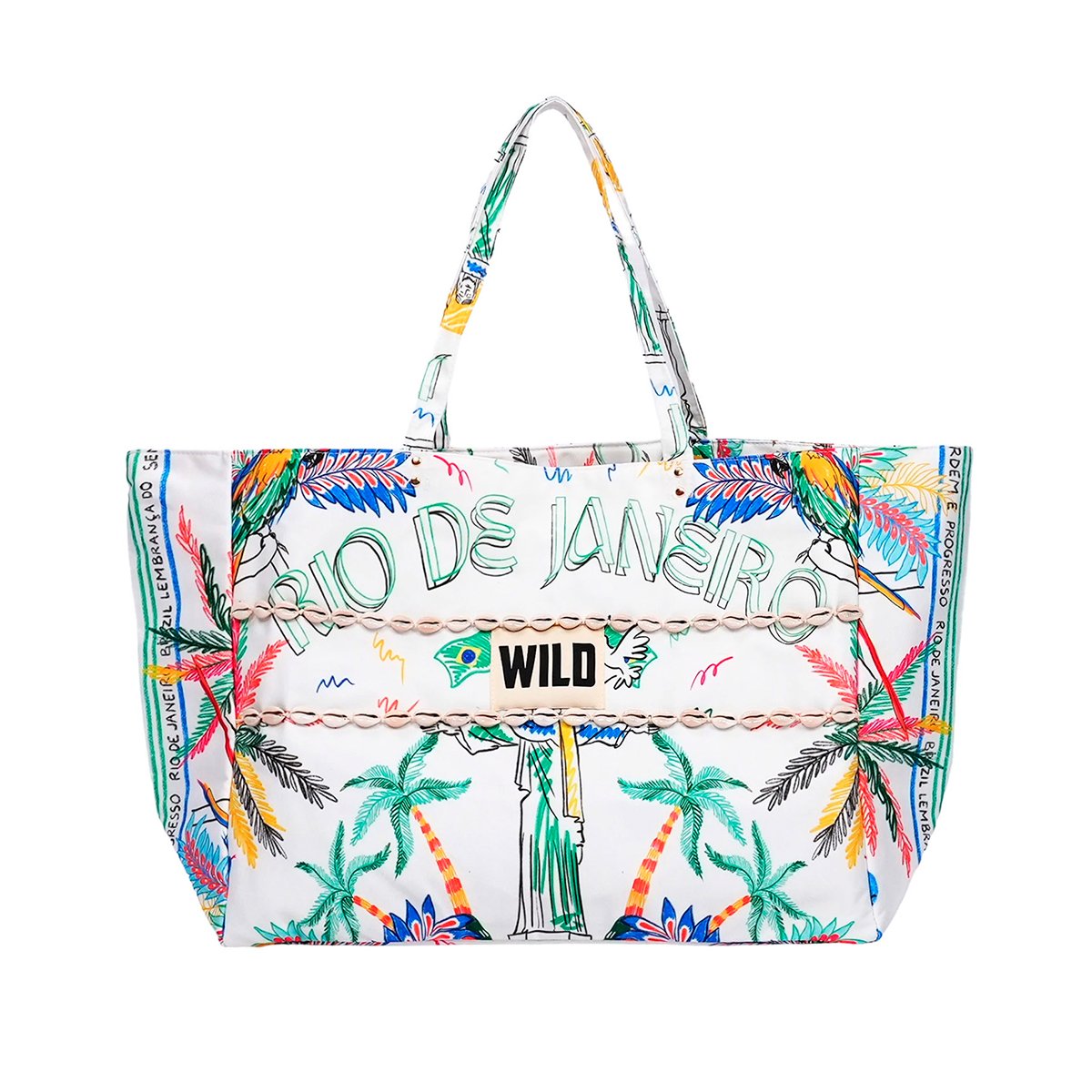 Sac cabs à motifs RAPHA blanc, WILD