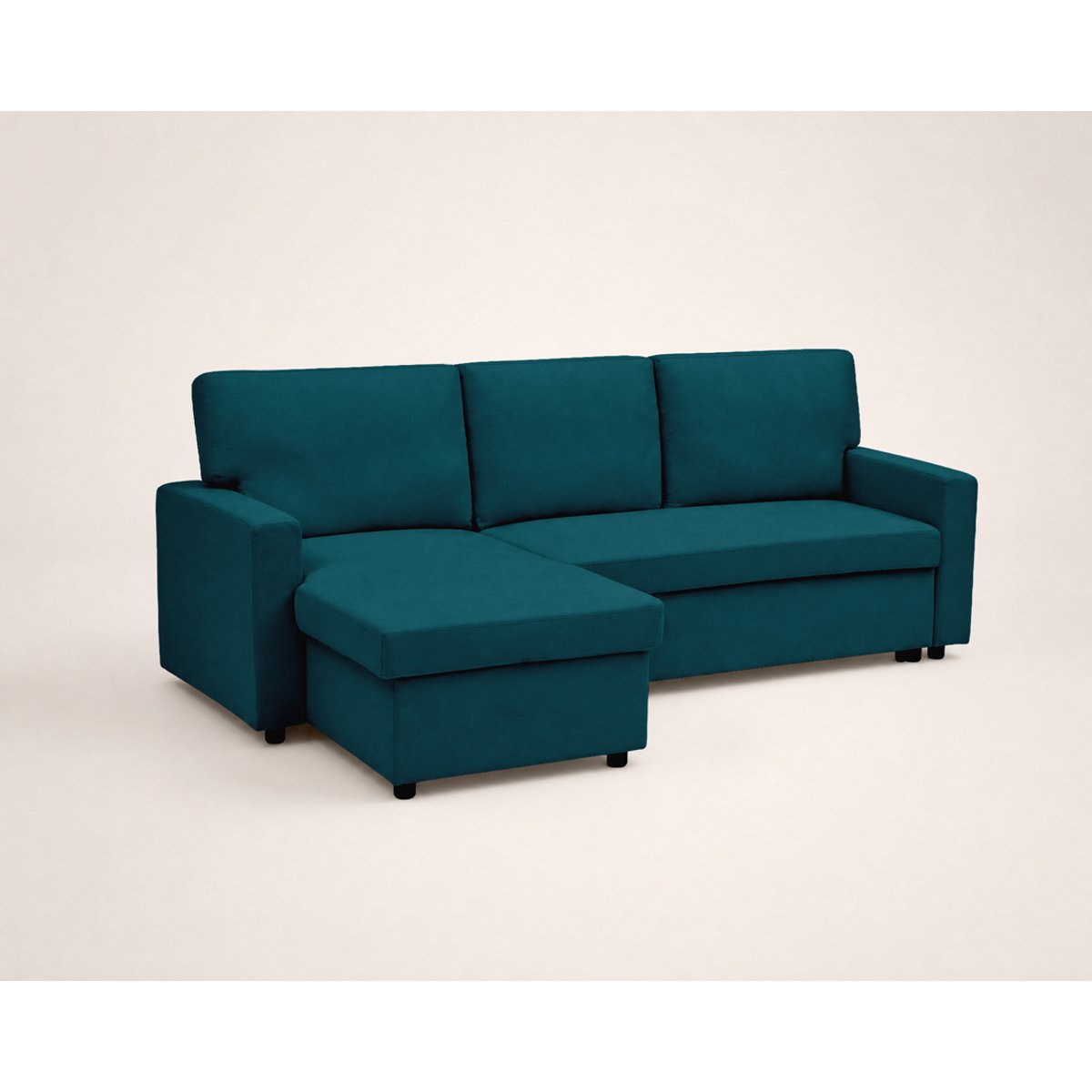 Canapé d’angle réversible convertible 4pl, MEIYA bleu, BEST MOBILIER