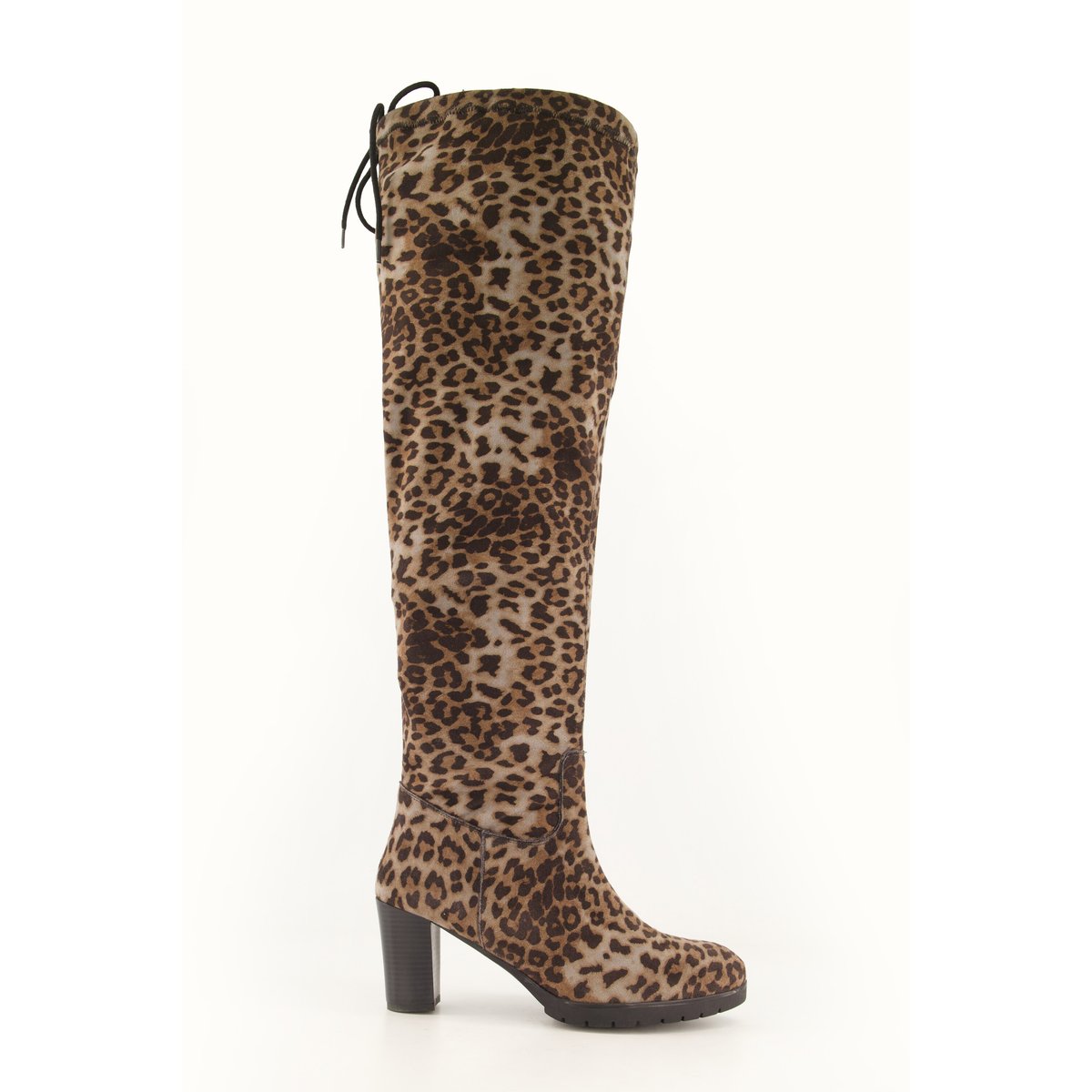 Cuissardes à tige XL , pied large taupe, ULLA POPKEN
