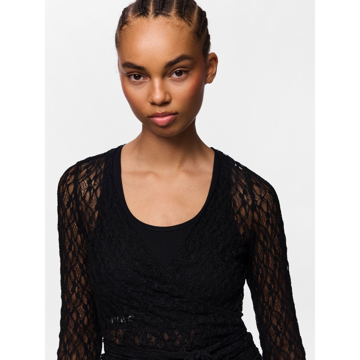 Top Cache-Cœur noir - black1, PIECES