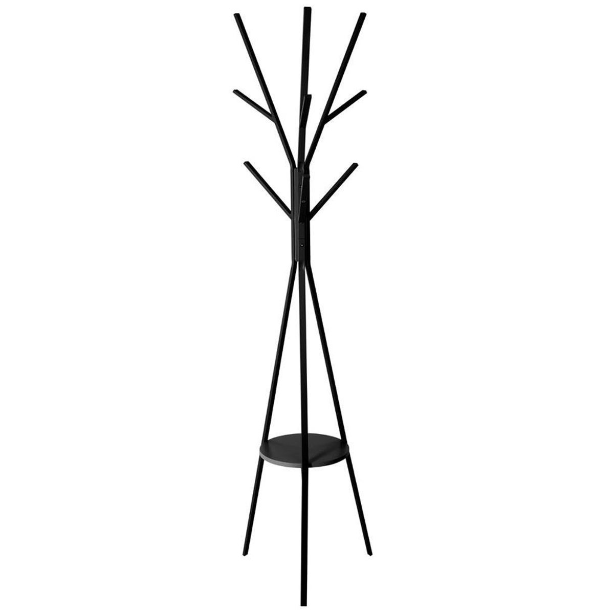 Porte-manteaux Métal Et Bois Noir noir, ATMOSPHERA