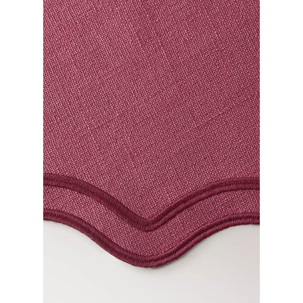 Set de table individuel en coton avec bordure brodée rouge, MANGO HOME