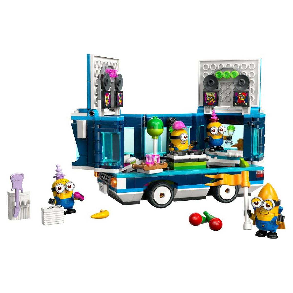 LEGO Moi, Moche et Méchant - Le disco-bus des Minions - 75581 jaune, LEGO