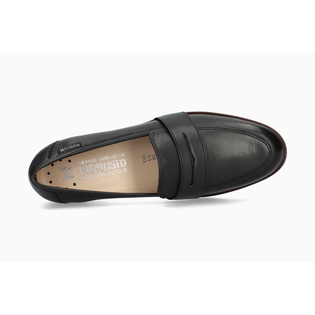 Mocassins en cuir HADELE noir 5143, MEPHISTO