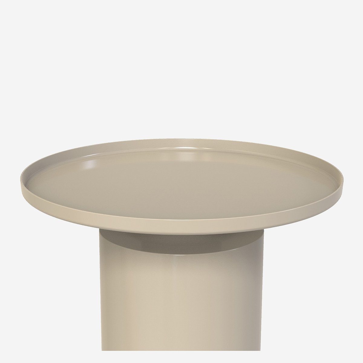 Table d'appoint en métal ELYNE gris, HABITAT