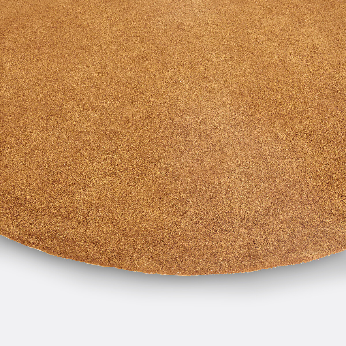 Tapis rond, coton tufté, Renzo, grand modèle caramel, LA REDOUTE INTERIEURS