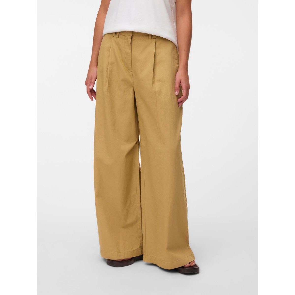 Pantalon De Tailleur beige - silver fern, VERO MODA
