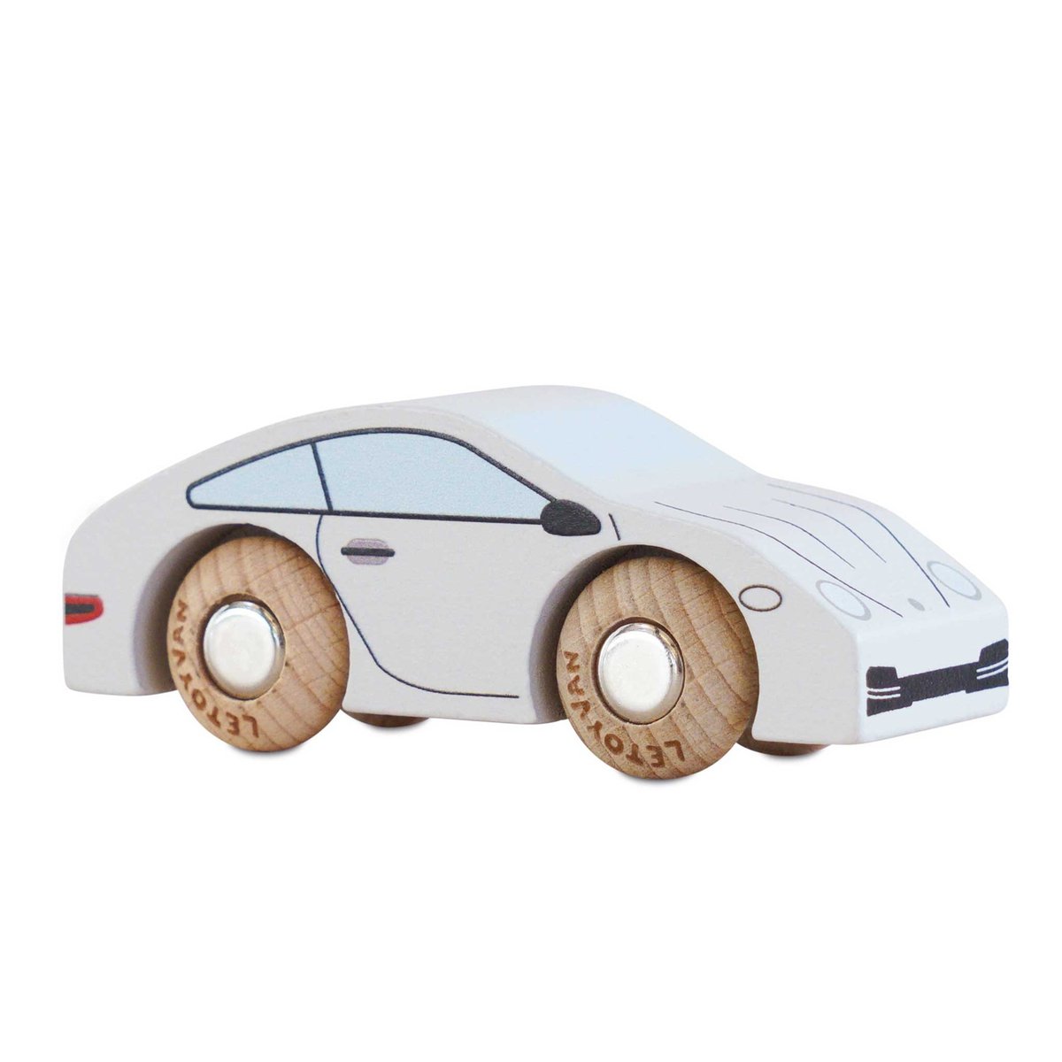 Voiture Poppy No 16 blanc, LE TOY VAN