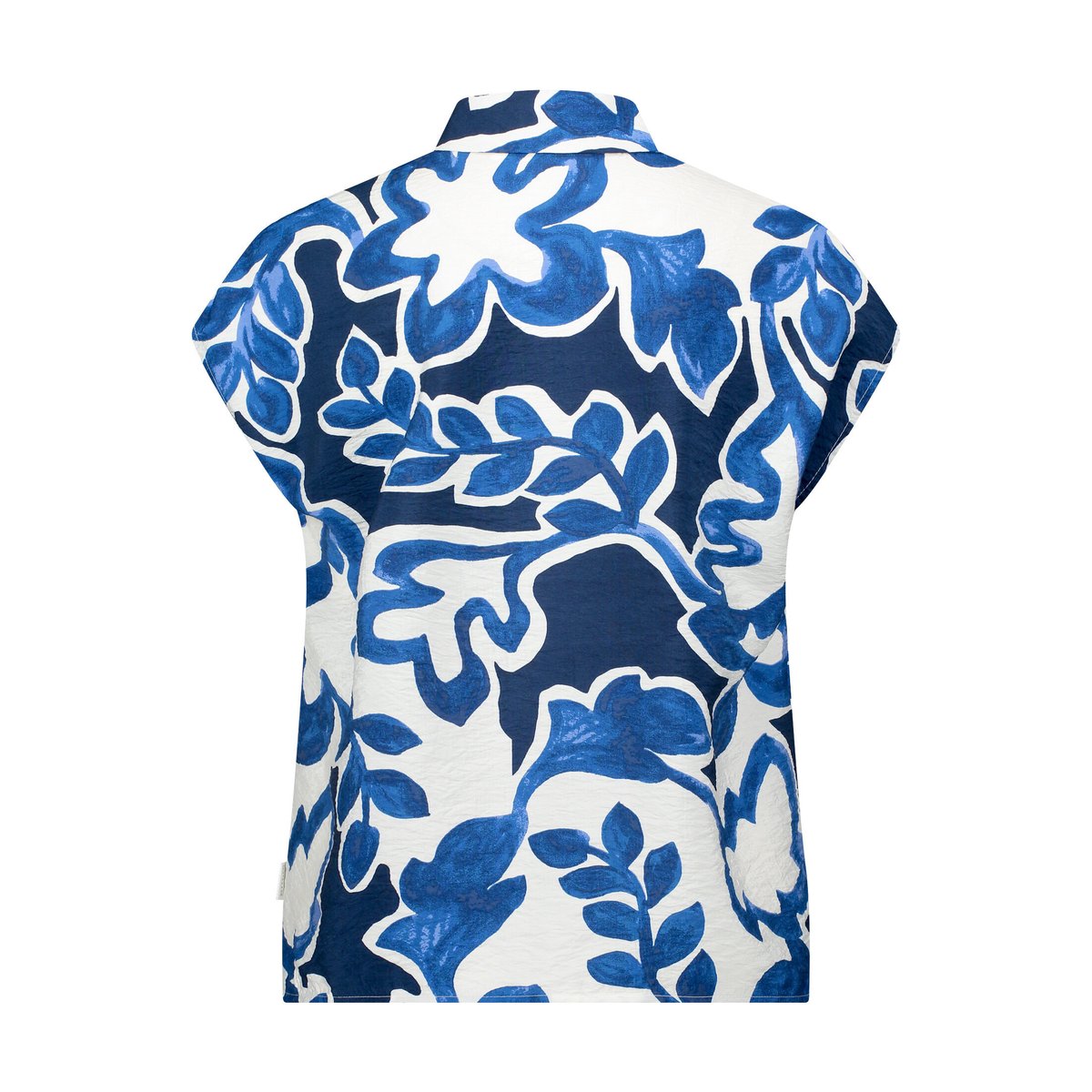 Chemisier à imprimé blanc/bleu, BETTY & CO