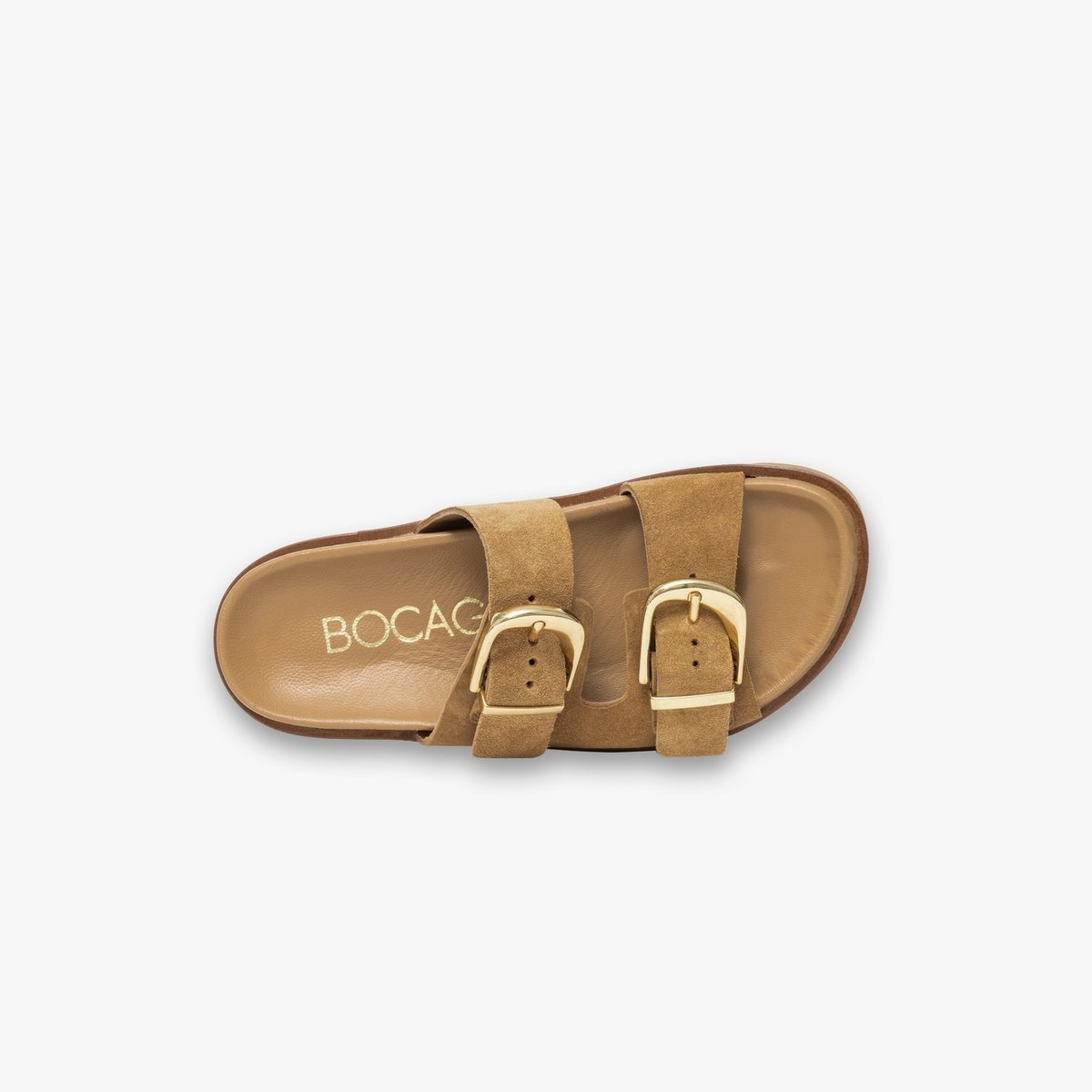 Mule en cuir YELENA camel, BOCAGE