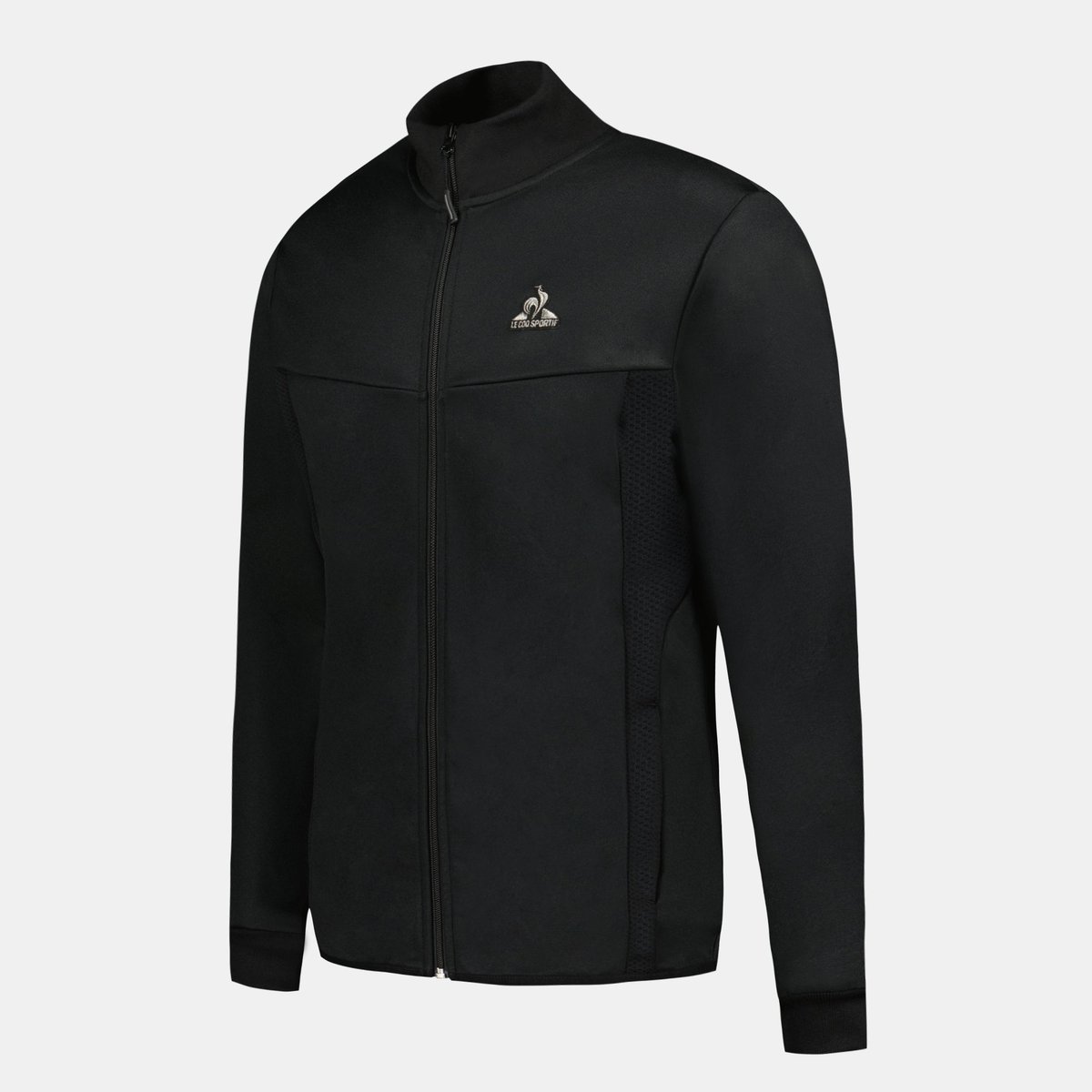 Sweat zippé Coq d'Argent noir, LE COQ SPORTIF
