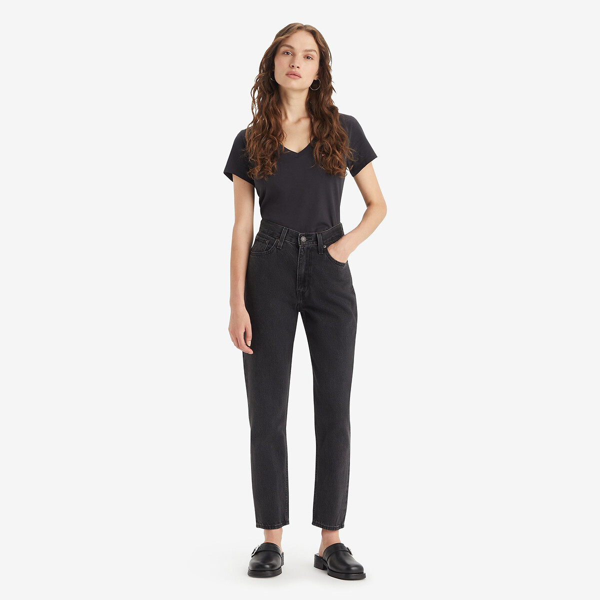 80's Mom Jeans black stonewash, LEVI'S