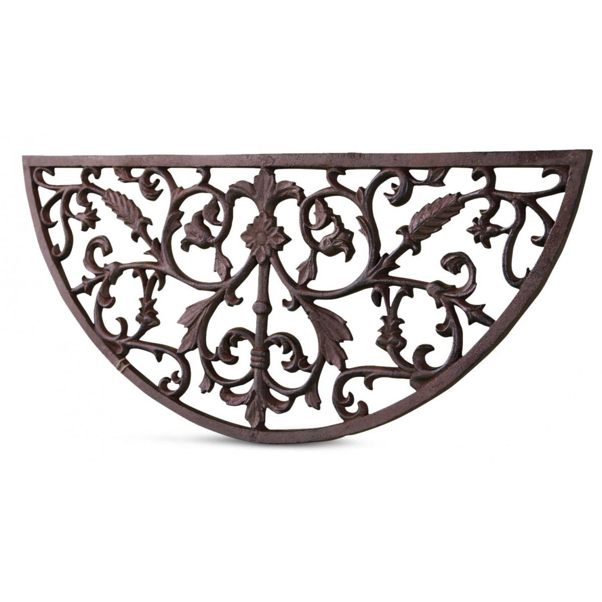 Paillasson demi lune fonte marron, DECORATION D’AUTREFOIS
