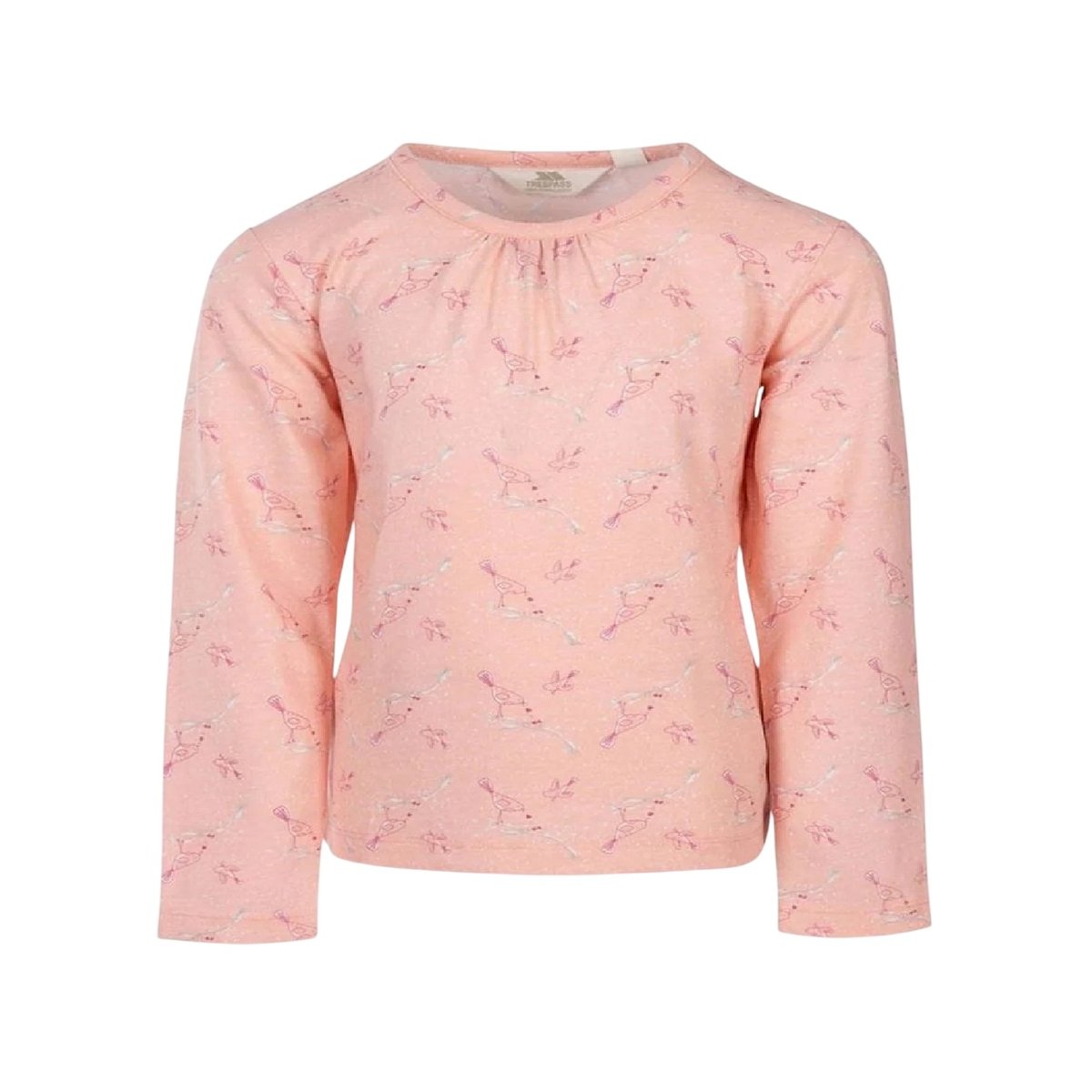 Haut manches longues motif/style oiseau rose, TRESPASS