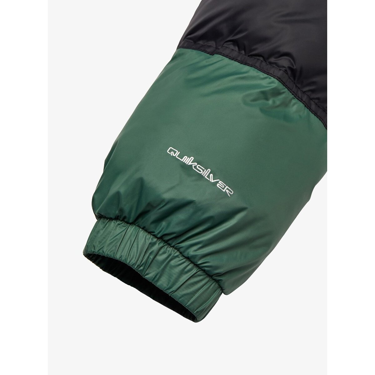 Piumino con cappuccio verde/blu, QUIKSILVER