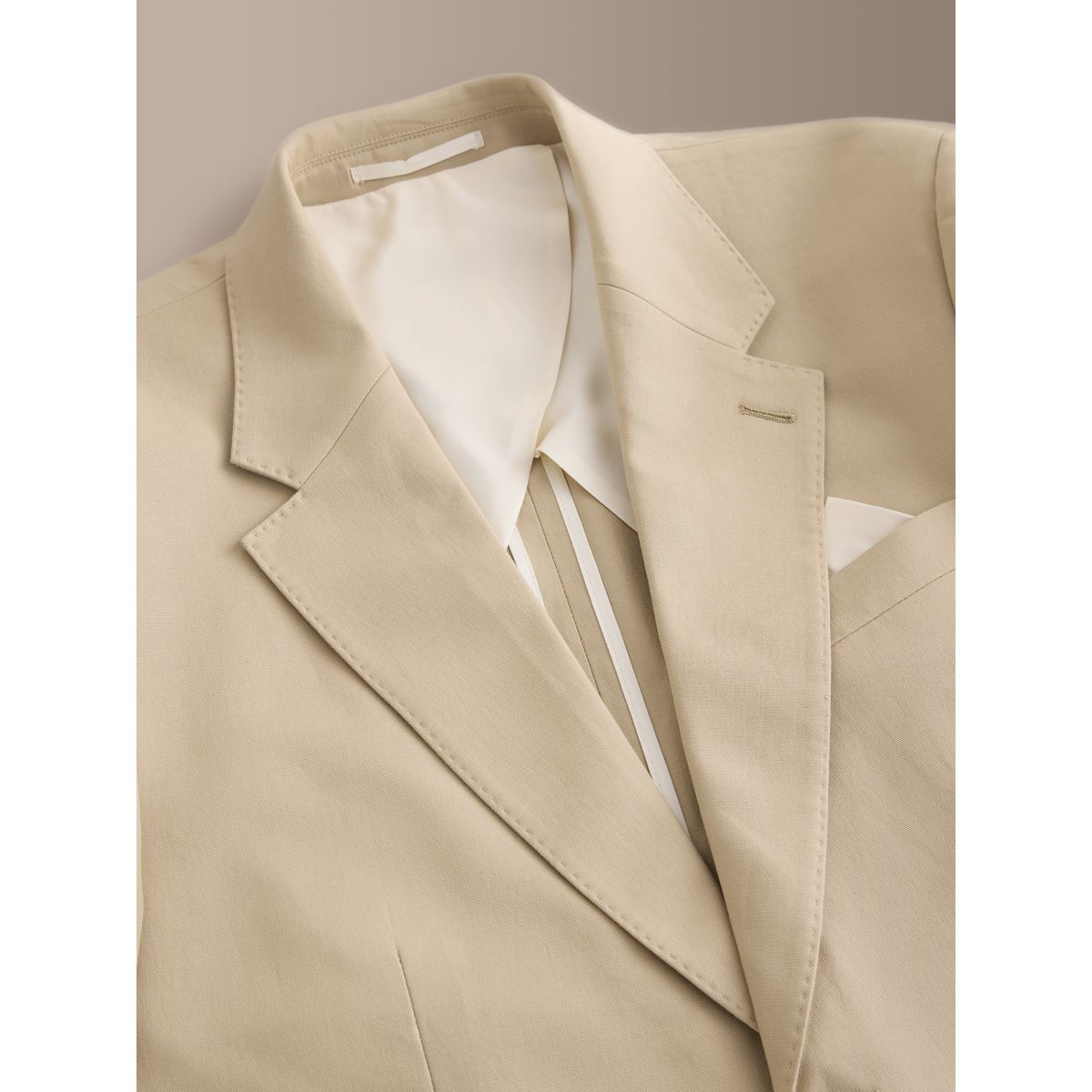 Veste de costume en lin et coton emmetex signature grège, NEXT