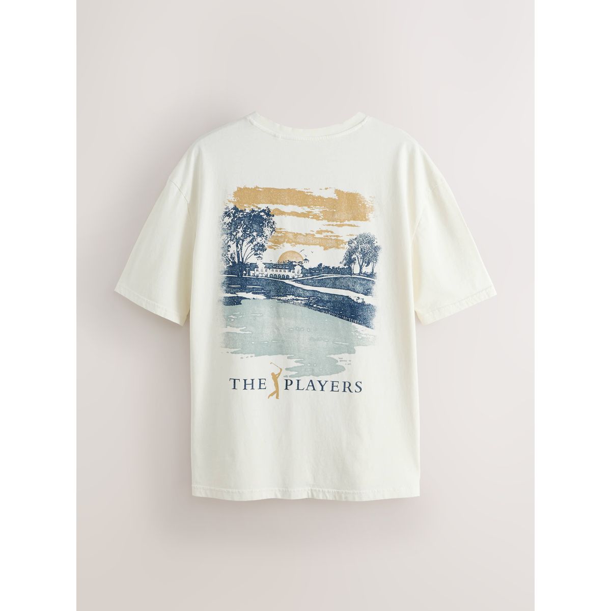 T-shirt sport à imprimé sous licence cream golf, NEXT