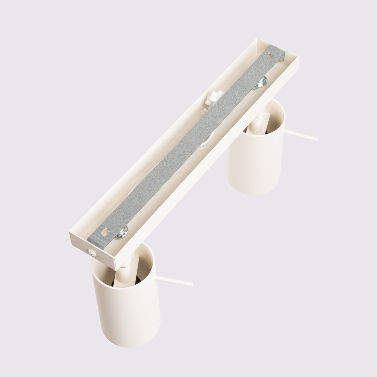 Plafonnier Acier Beige GU10 2 Ring beige, EDEN