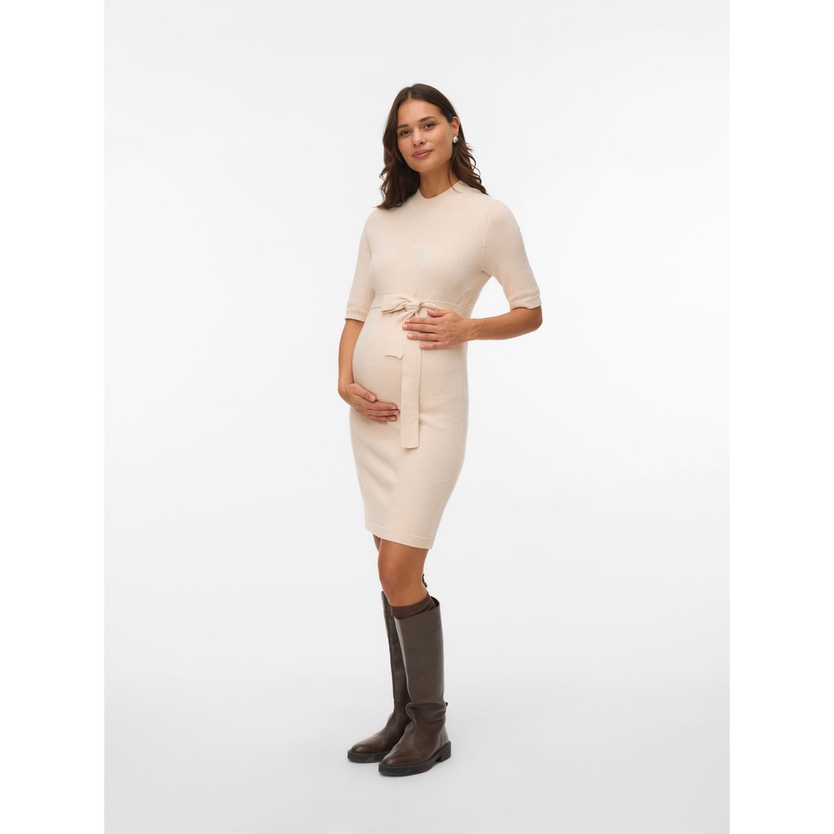 Robe En Maille birch, MAMA LICIOUS
