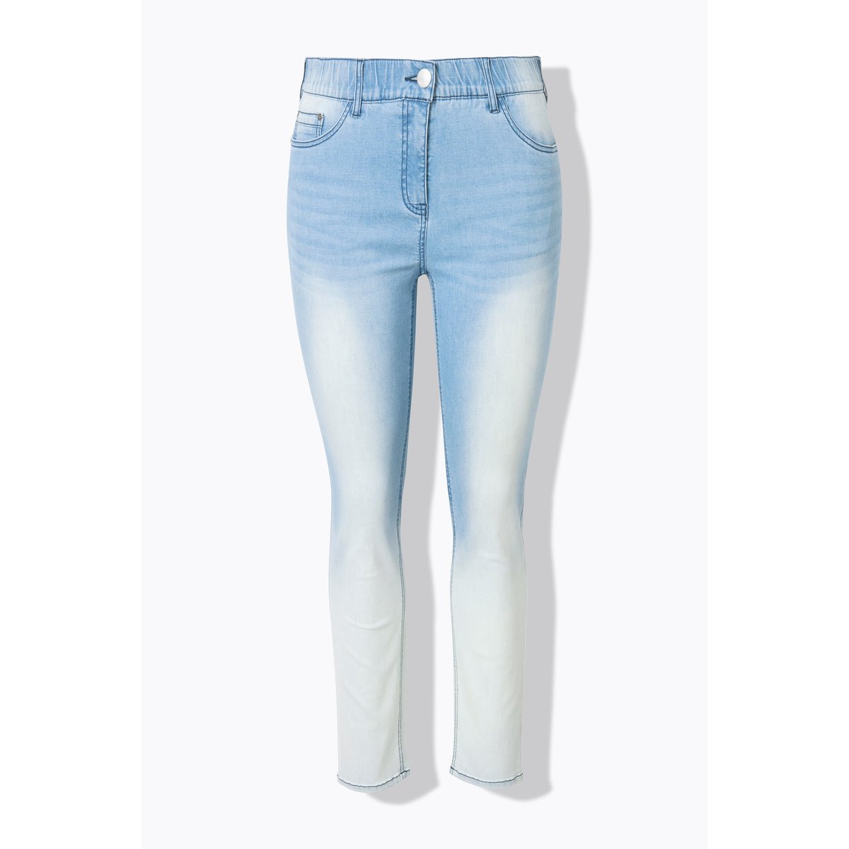 Jean Sarah en denim stretch. Jambe étroite. bleu clair, ULLA POPKEN