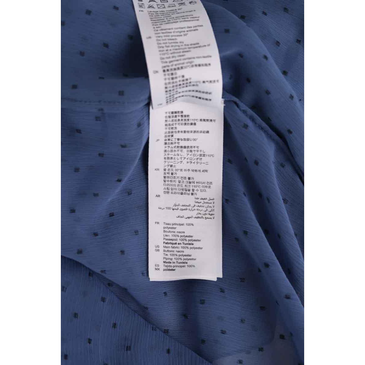 Blouse - Très Bon État bleu, SANDRO
