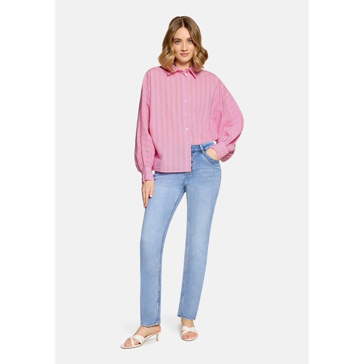 Chemisier oversize à rayures rosé/pink, CARTOON