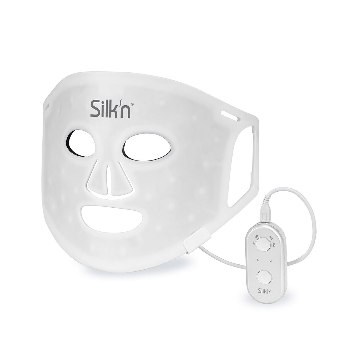 Masque Soin anti-âge anti-imperfections LED mask blanc, SILKN