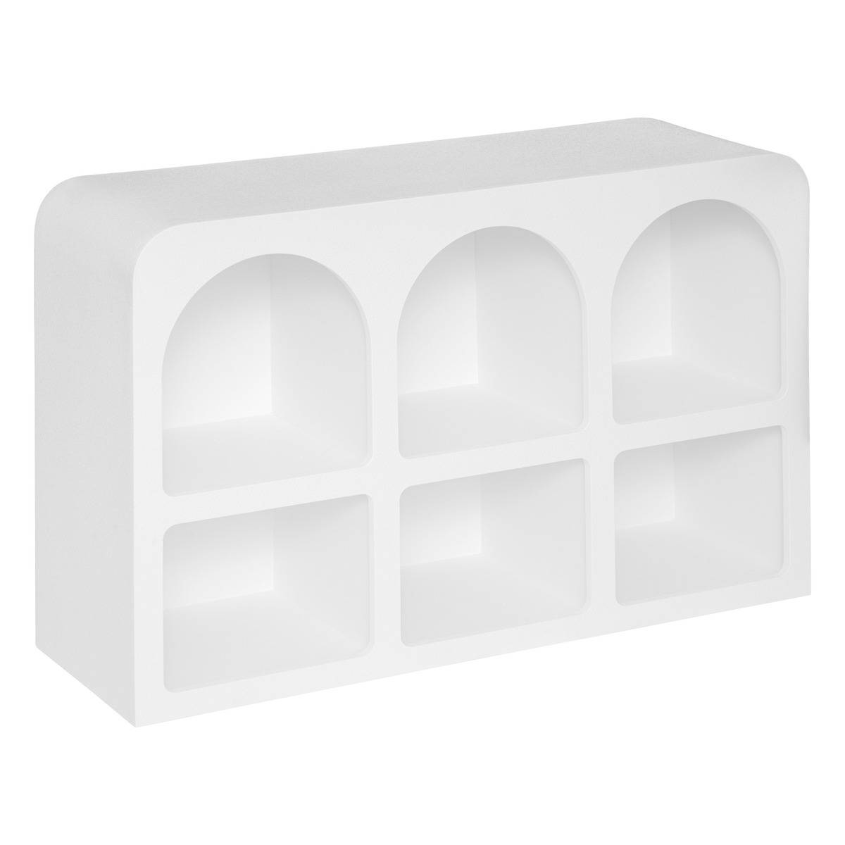 Meuble 6 niches SOLEYA blanc, ATMOSPHERA