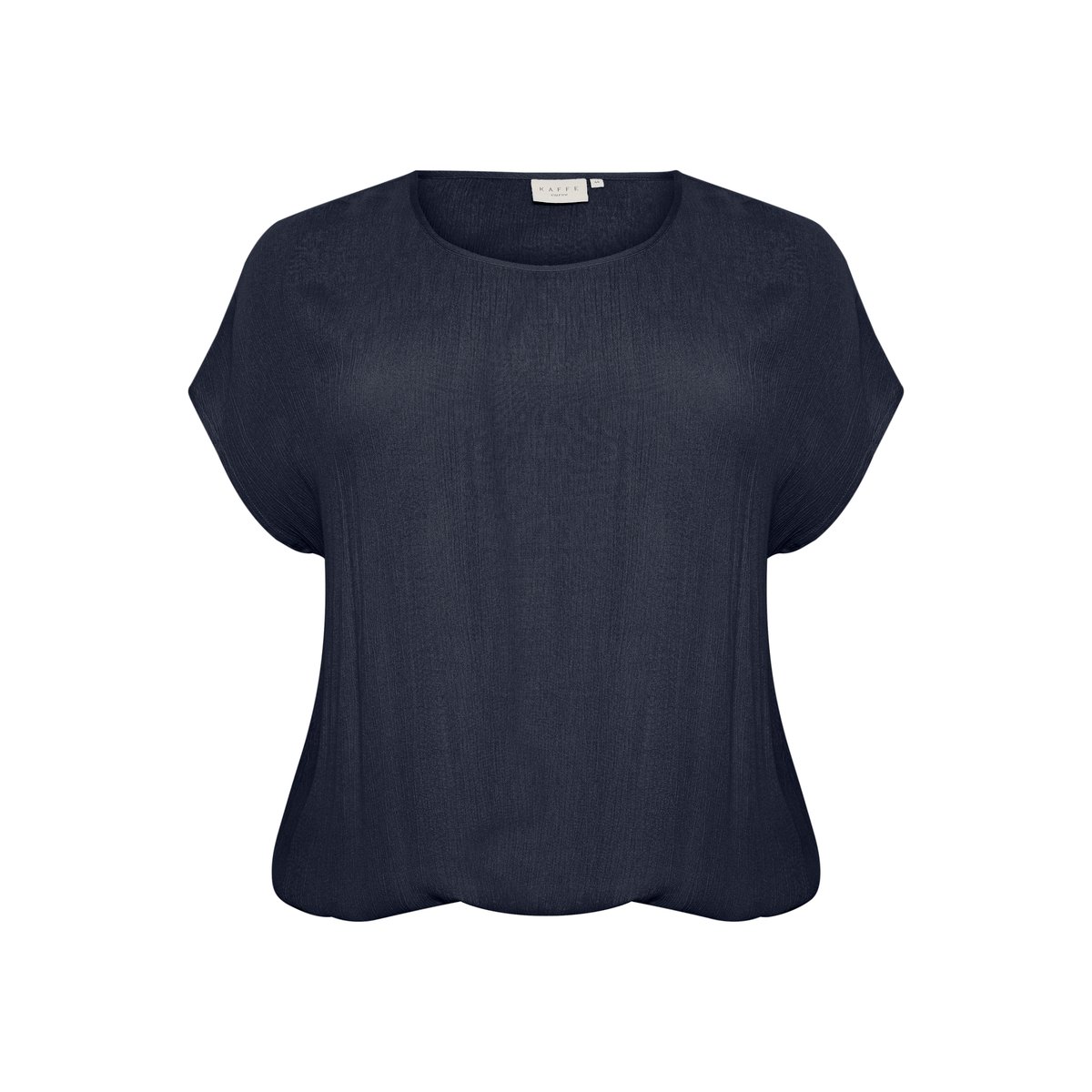 Blouse à manches courtes bleu midnight marine, KAFFE CURVE