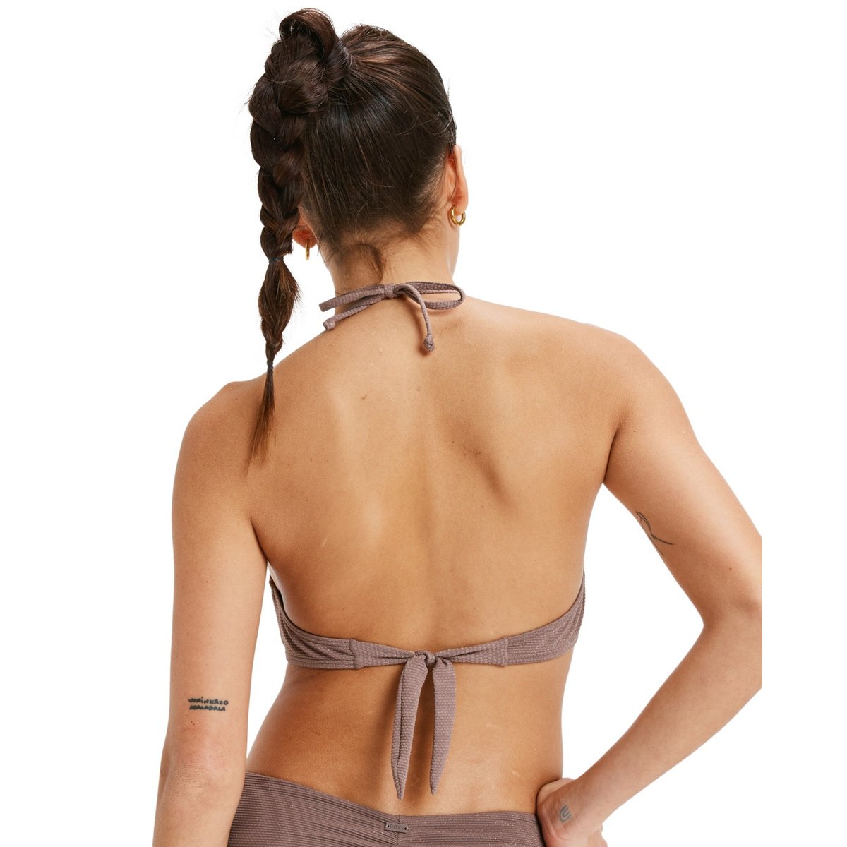 Haut de maillot de bain brassière LASCA. marron deep taupe, ROXY
