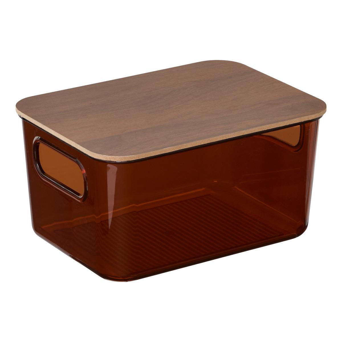 Boîte de rangement rectangulaire avec couvercle LYCIA rose, 5FIVE SIMPLY SMART