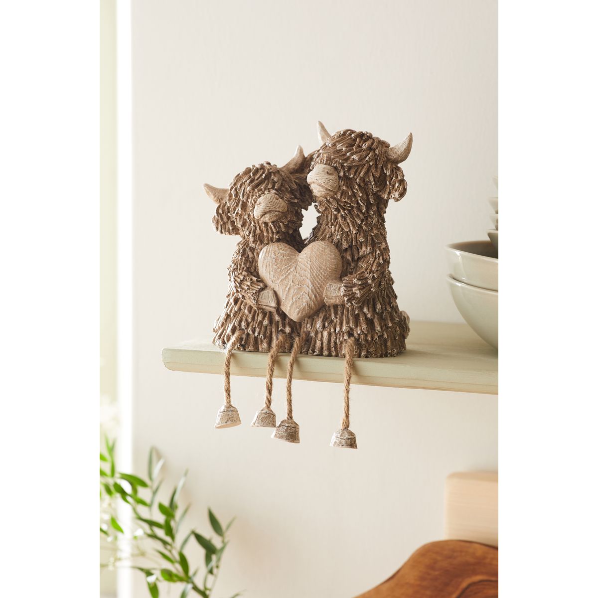 Décoration hamish the highland cow marron, NEXT