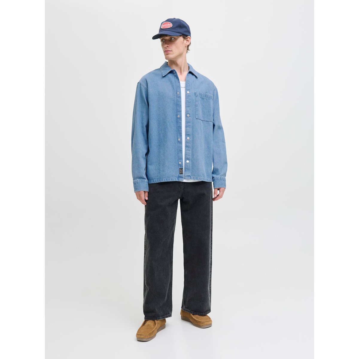 Chemise En Denim light blue denim, JACK & JONES