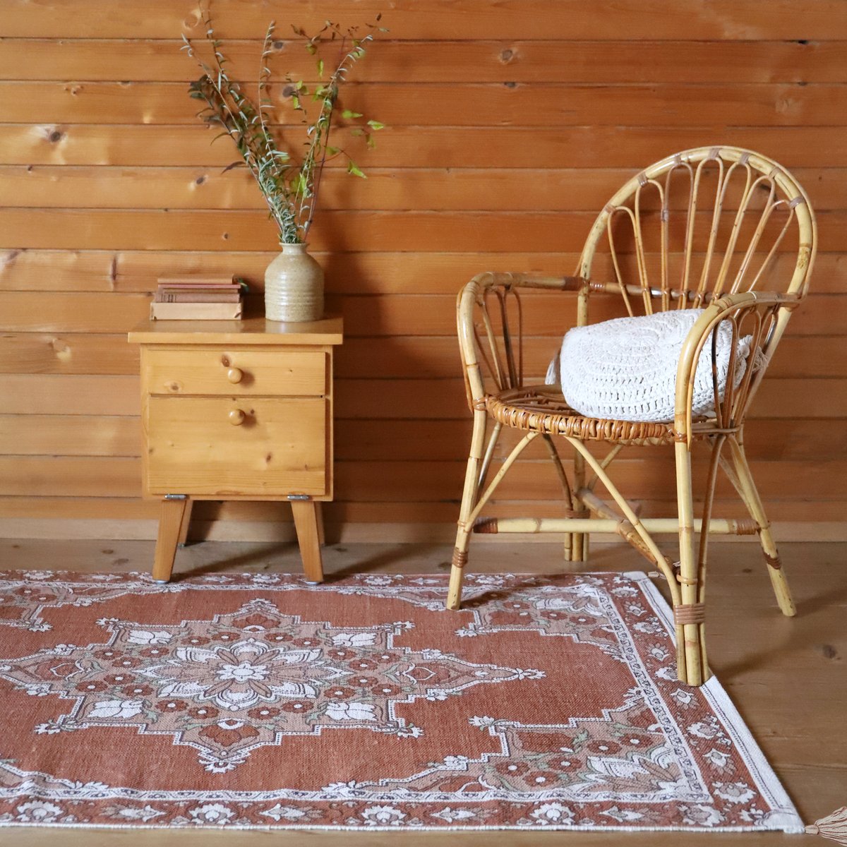 Tapis coton imprimé motif bohème LALITHA multi, NATTIOT
