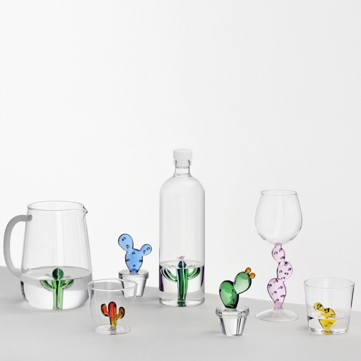 Mug verre cactus  DESERT PLANTS ambre, ICHENDORF