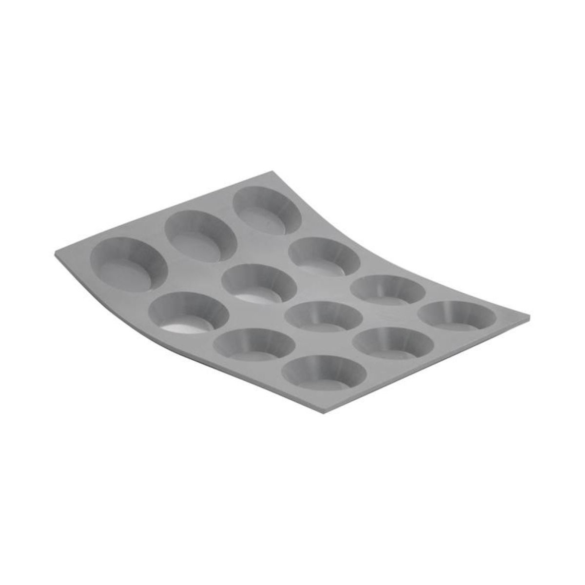 Moule 12 mini tartelettes gris, DE BUYER