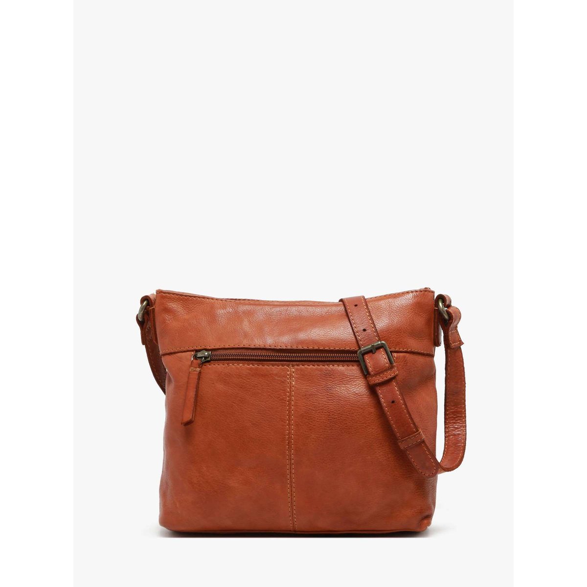 Sac bandoulière Utility cuir tan, BASILIC PEPPER