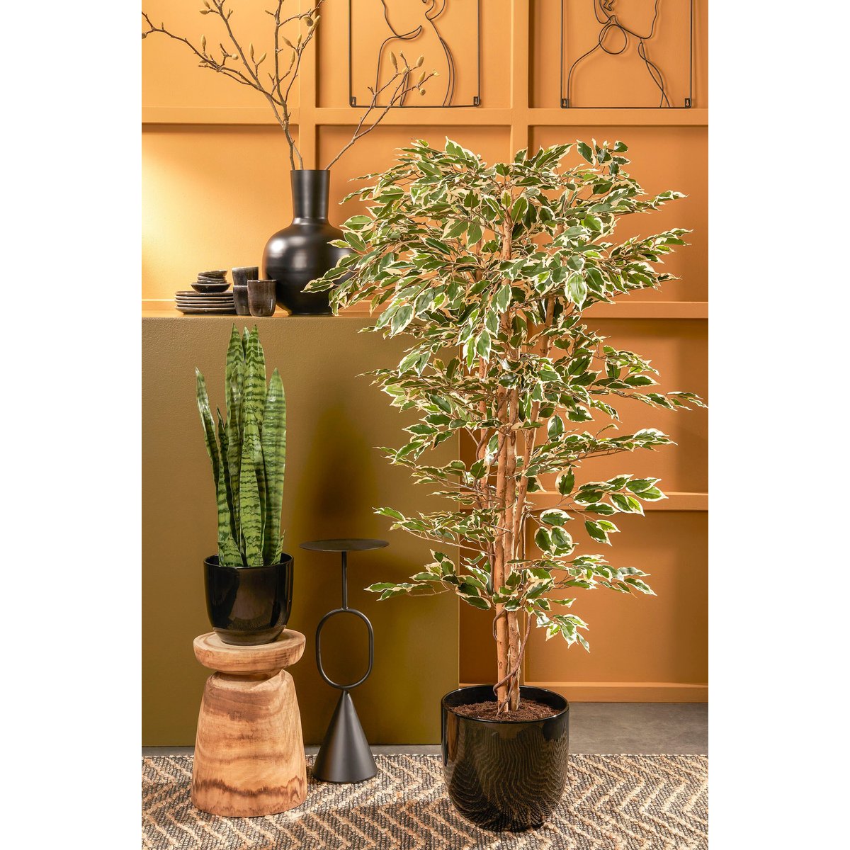 Plante artificielle FICUS vert, MICA DECORATIONS