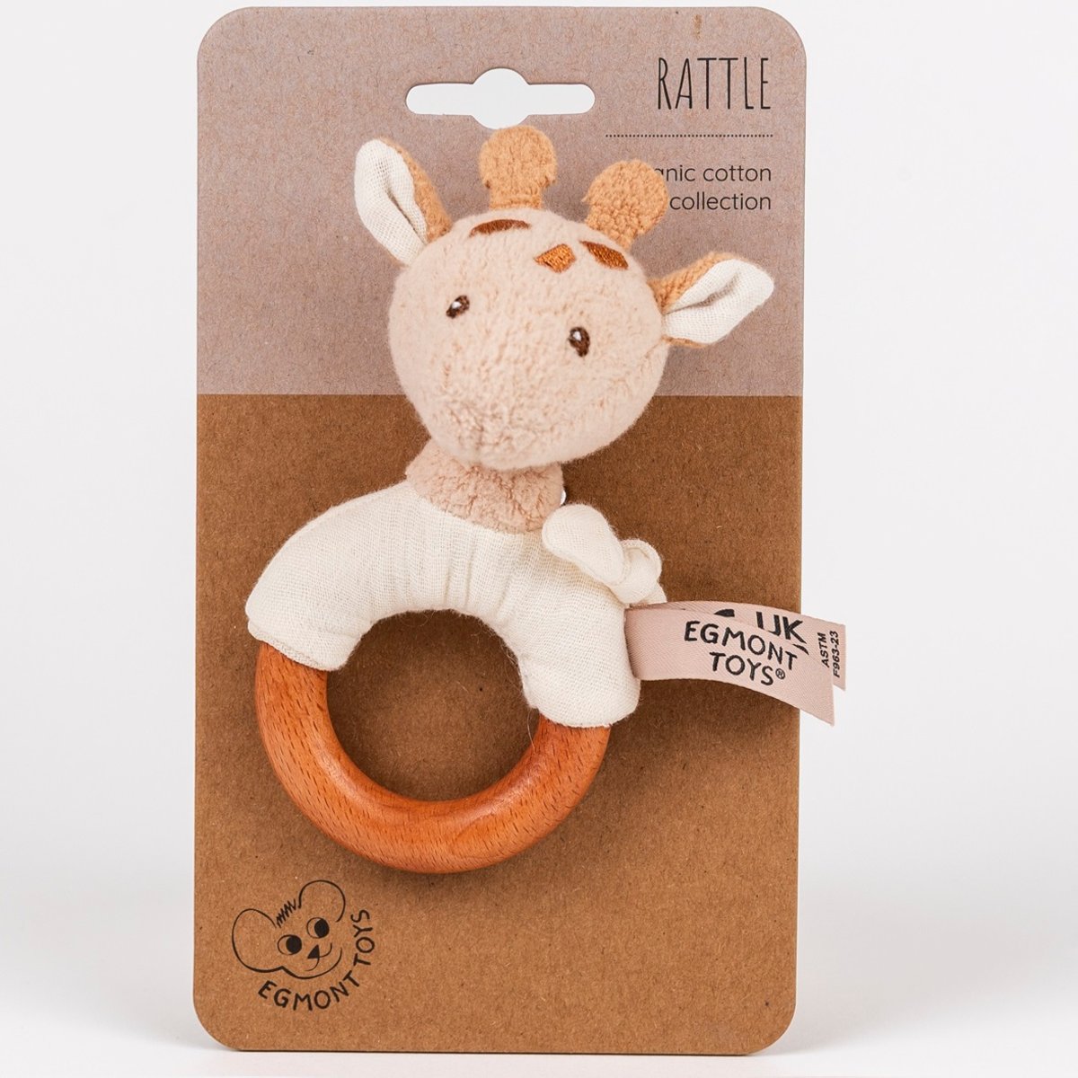 Hochet en bois Léonie la girafe beige, EGMONT TOYS