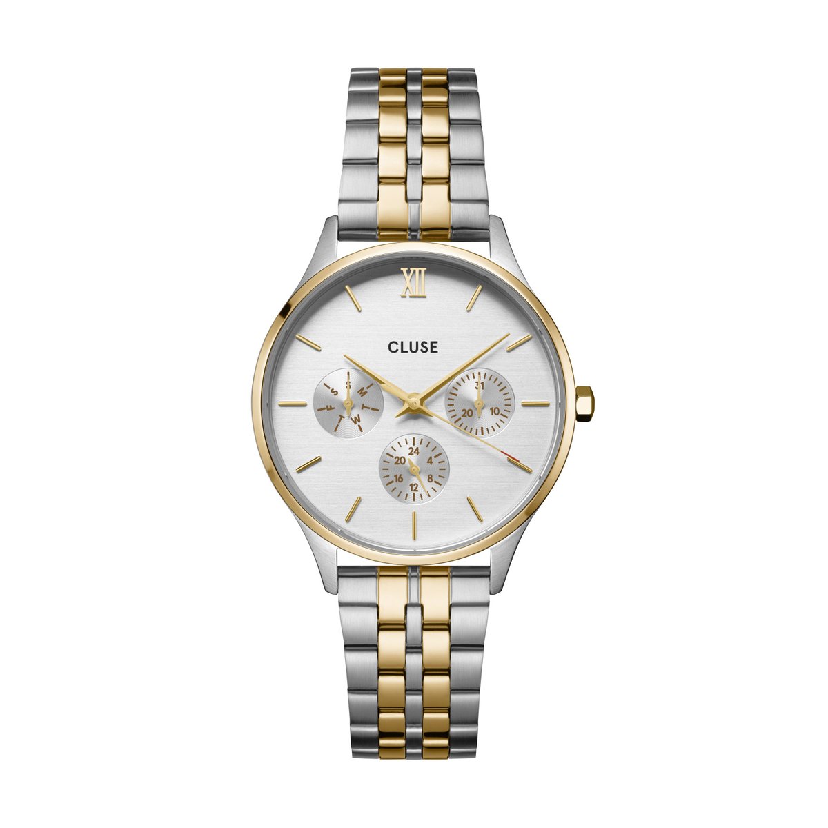 Montre Analogique  MINUIT MULTIFUNCTION argenté blanc argenté, CLUSE
