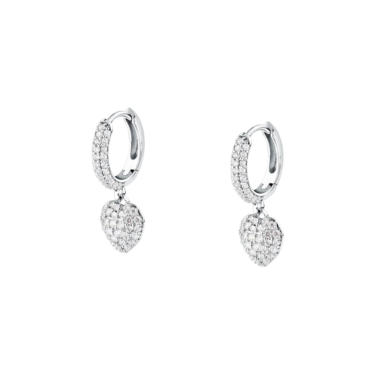 Boucles d'oreilles en Zircon/cubic Zirconia/recycled Silver 925/1000 et Zircon argent, MORELLATO