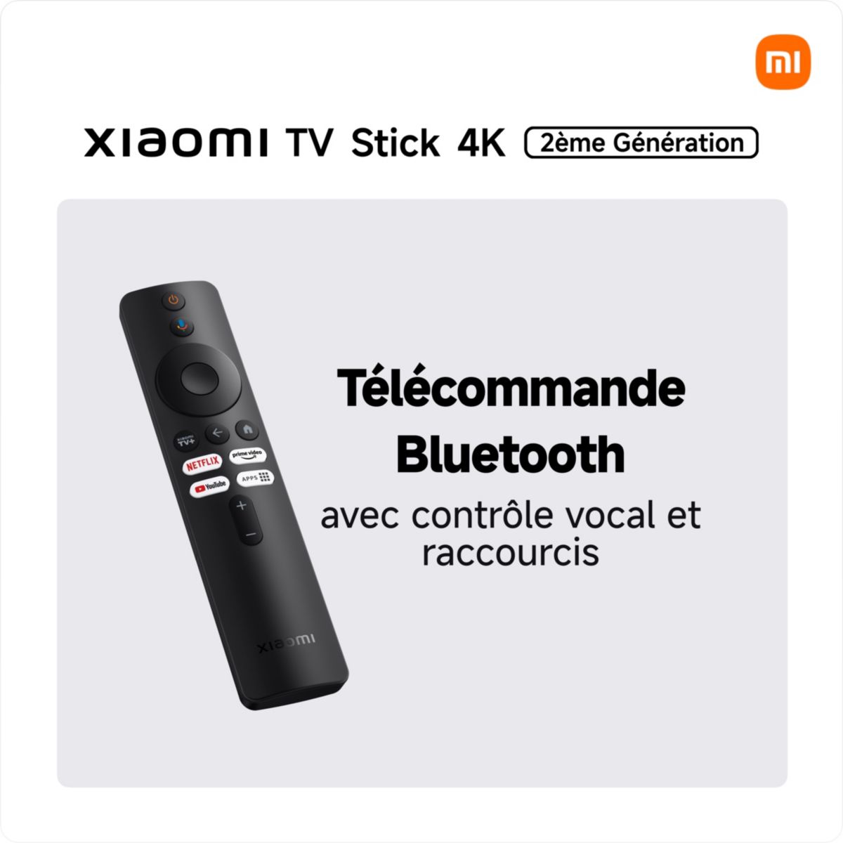 Clé TV STICK TV 4K OB6-EU couleur unique, XIAOMI