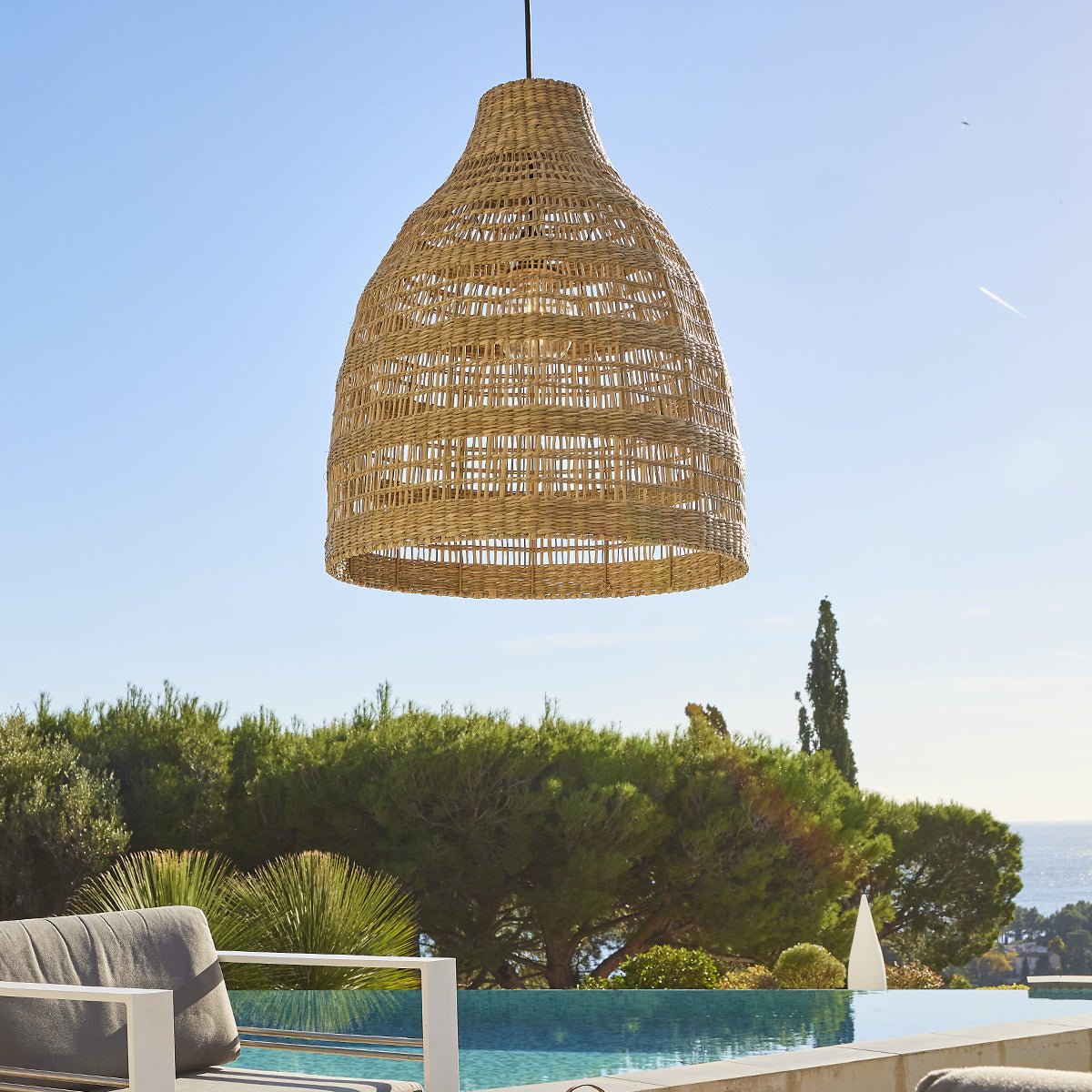 Suspension secteur FREYA LONG OUTDOOR CABLE beige, LUMISKY